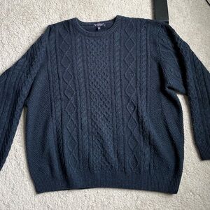 Navy Fisherman’s sweater XXL